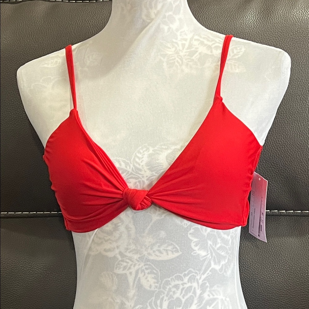 Vibrant Red Bikini Top Target size medium